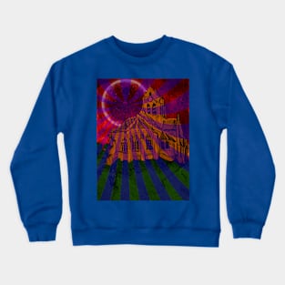 The Church at Auvers by Van Gogh (Remix by SABRE) Crewneck Sweatshirt